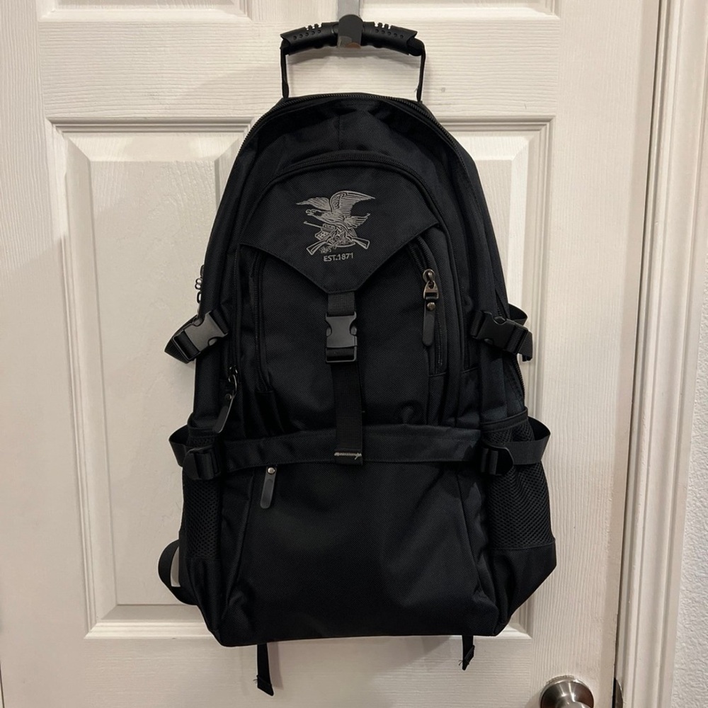 Tactical Military Hiking Backpack Bug Out Bag Black Padded Laptop Multi …